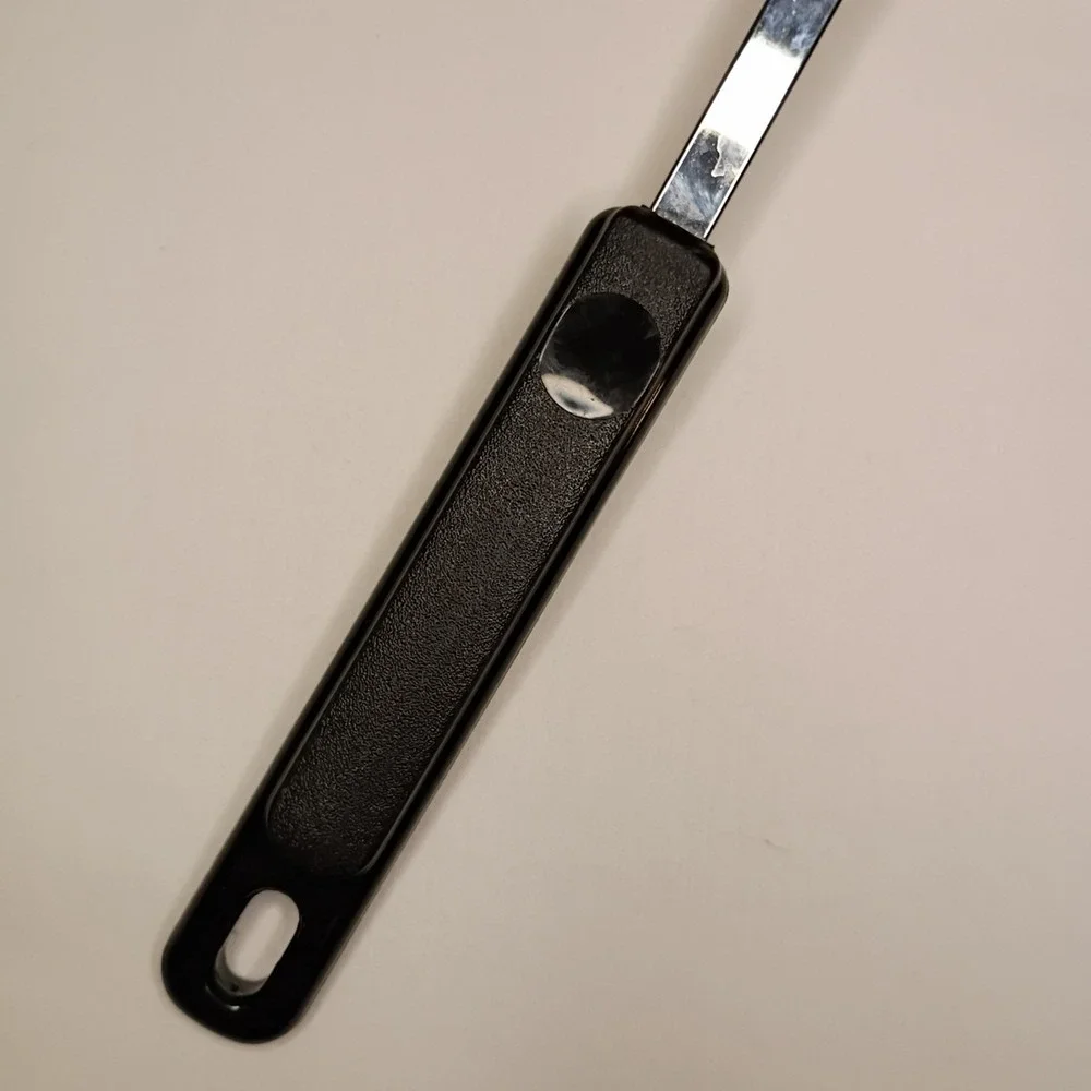 Vtg EKCO Slotted Serving Spoon Black Nylon Stainless Heat Resistant‎ 400'F 12